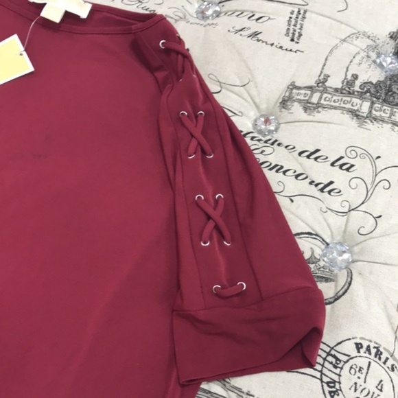 Michael Michael Kors Grommet-Sleeve Top - Picture 3 of 6